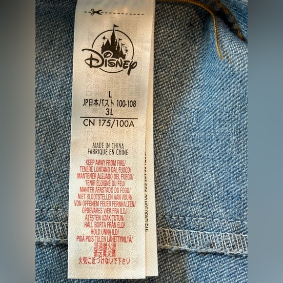 Disney Women's Minnie Mouse Club Jean Jacket Size Large - Picture 7 of 8